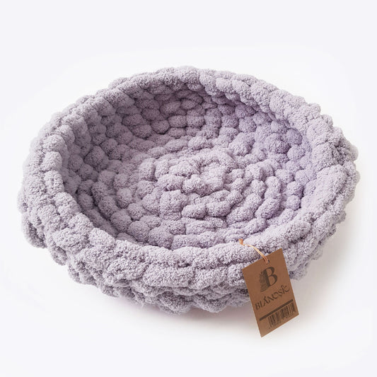 Cosulet animale de companie gri deschis 40 cm, Blanosic (lucrat manual)