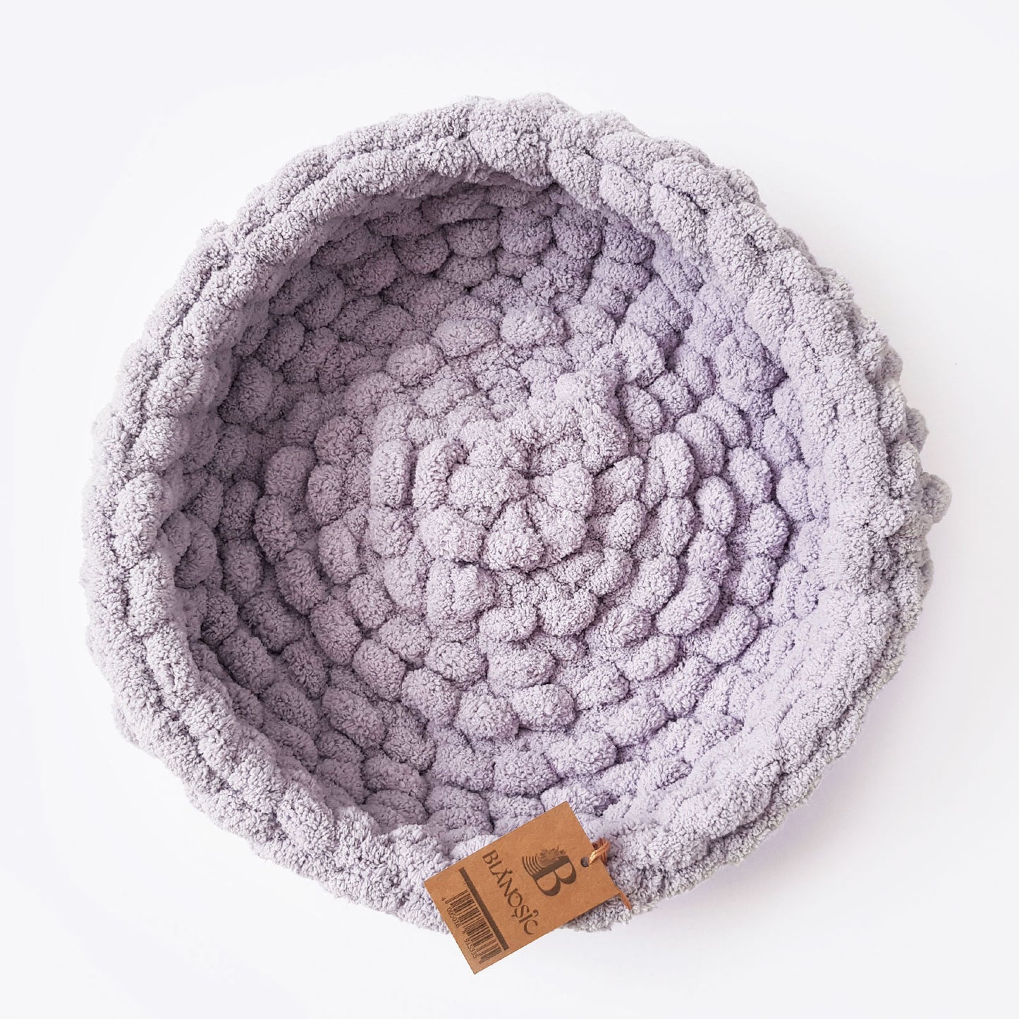 Cosulet animale de companie gri deschis 40 cm, Blanosic (lucrat manual)