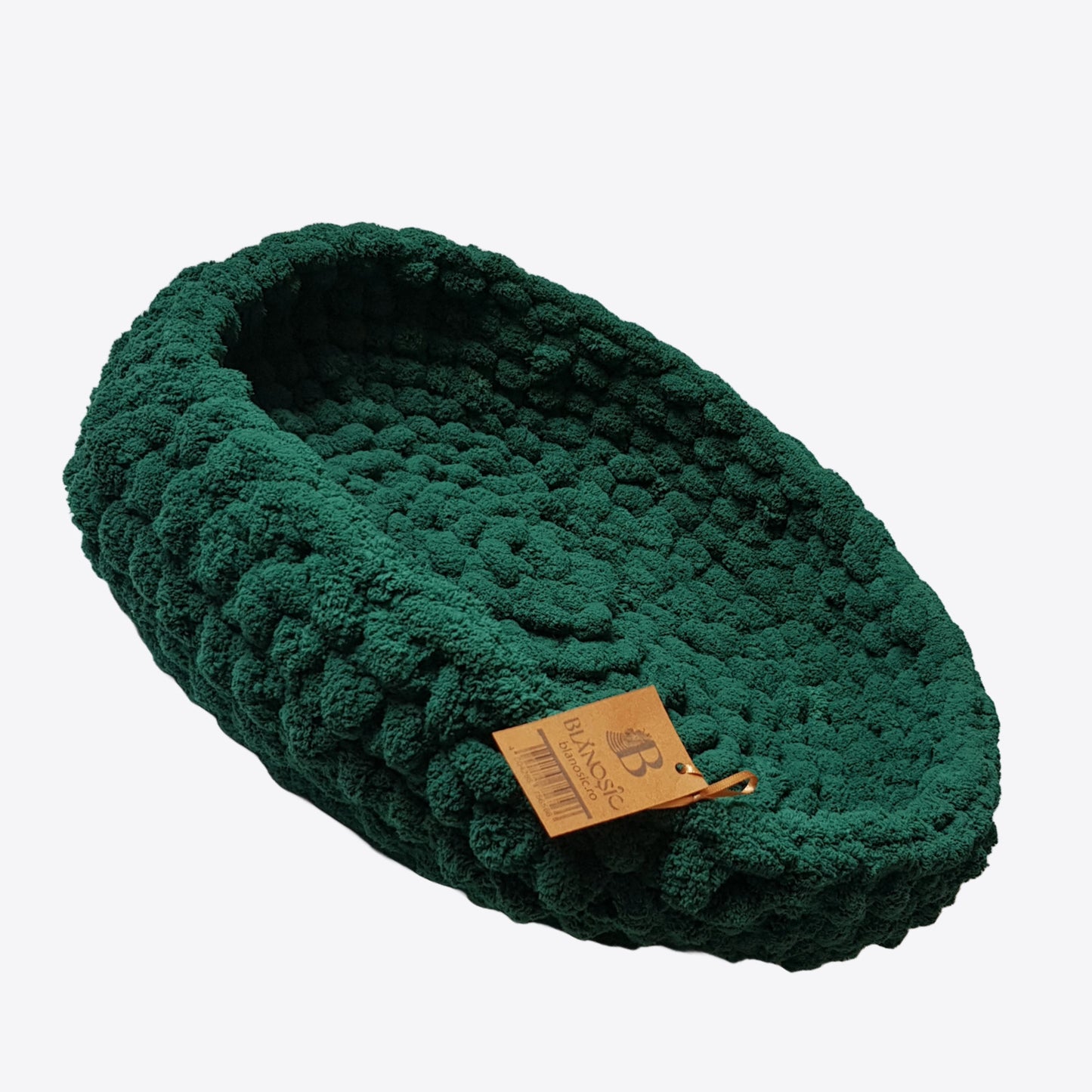 Cosulet pentru caini si pisici, verde inchis, 50 cm, Blanosic (lucrat manual)