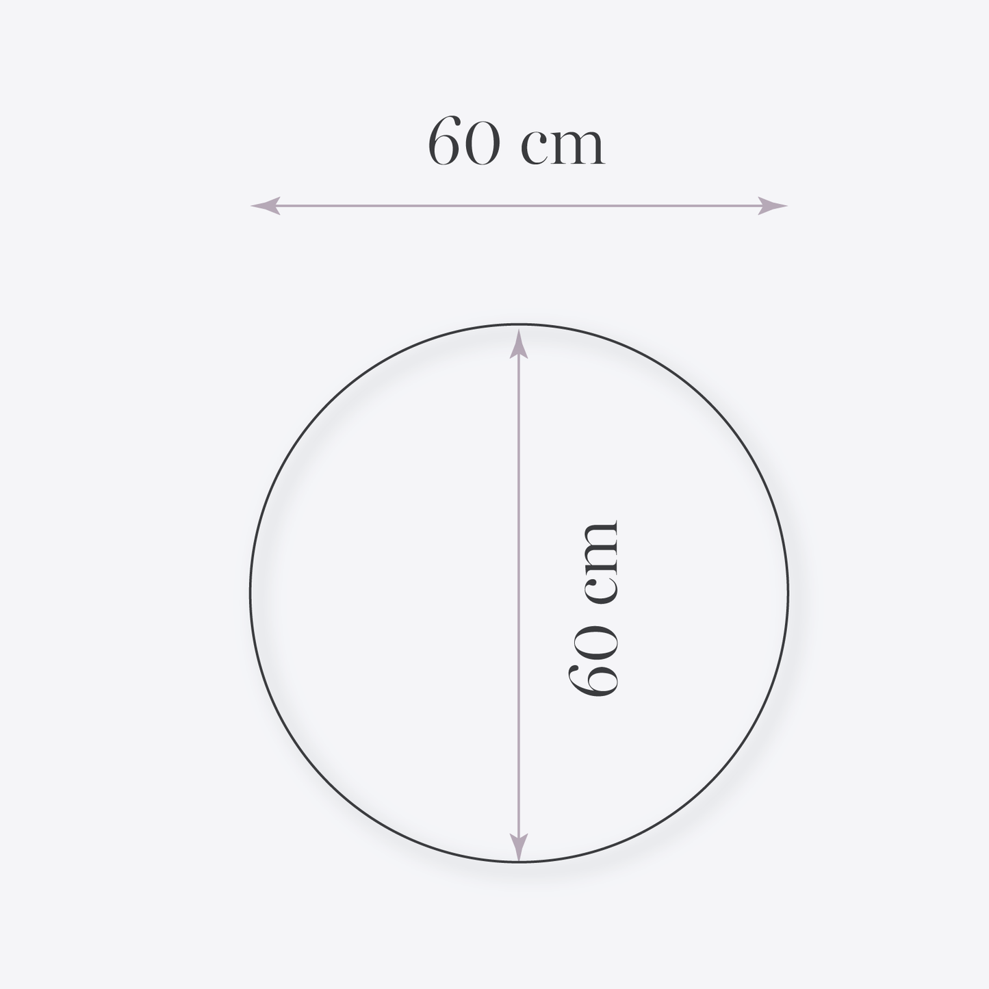 Covoras animale de companie lila 60 cm, Blanosic (lucrat manual)