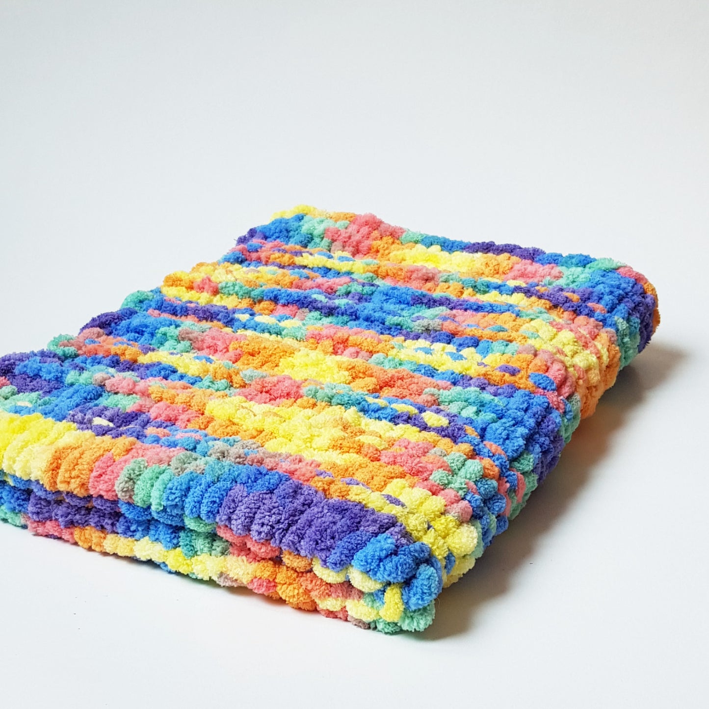 ZUF - Paturica copil, curcubeu, 60x90 cm, Blanosic (lucrata manual)