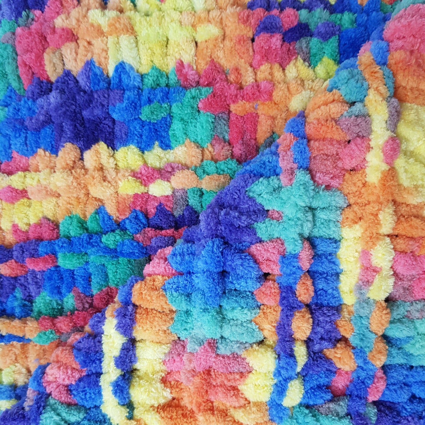 ZUF - Paturica copil, curcubeu, 60x90 cm, Blanosic (lucrata manual)