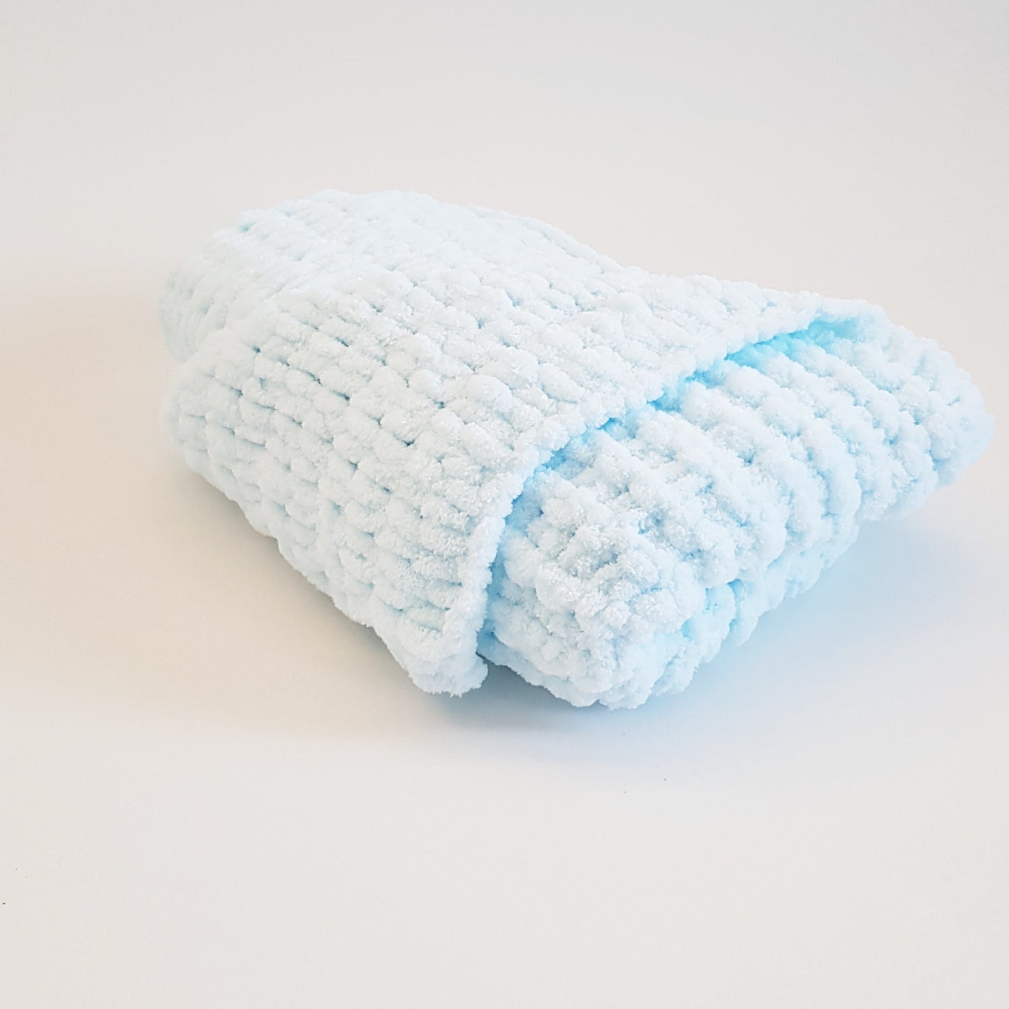 ZUF - Paturica copil, bleu, 70x80 cm, Blanosic (lucrata manual)