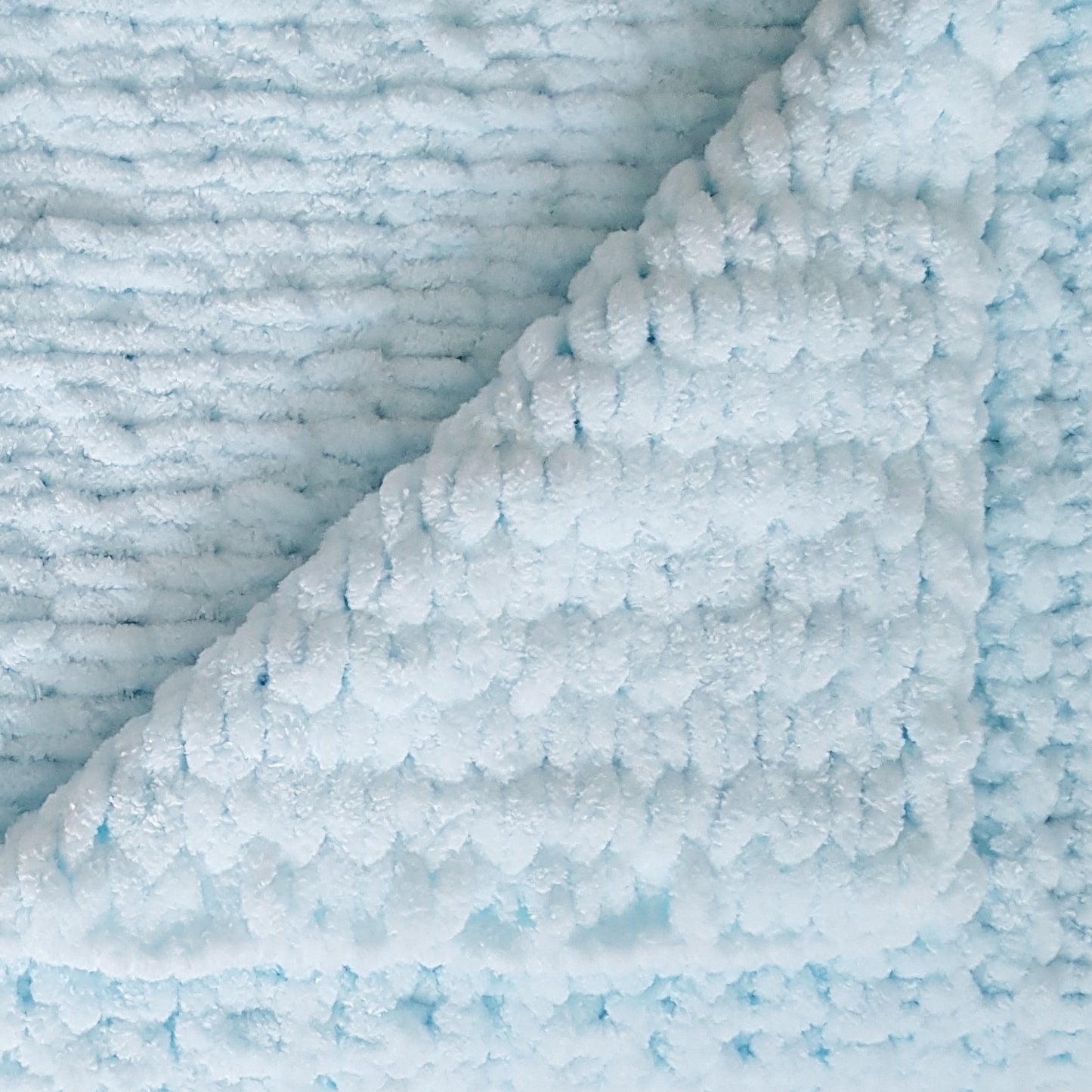 ZUF - Paturica copil, bleu, 70x80 cm, Blanosic (lucrata manual)