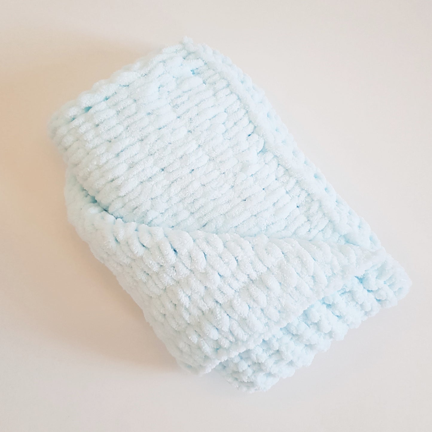 ZUF - Paturica copil, bleu, 70x80 cm, Blanosic (lucrata manual)