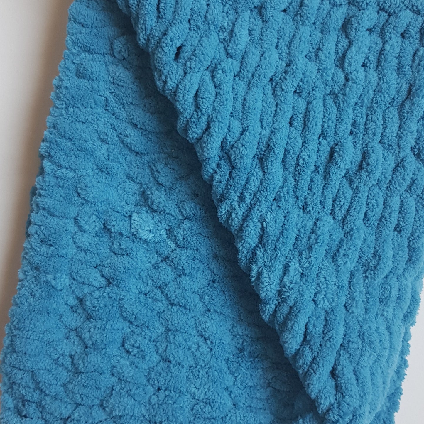 Set culcus confortabil si paturica pentru pisici si caini talie mica, albastru, 55x45 cm / 70x50 cm (lucrat manual)