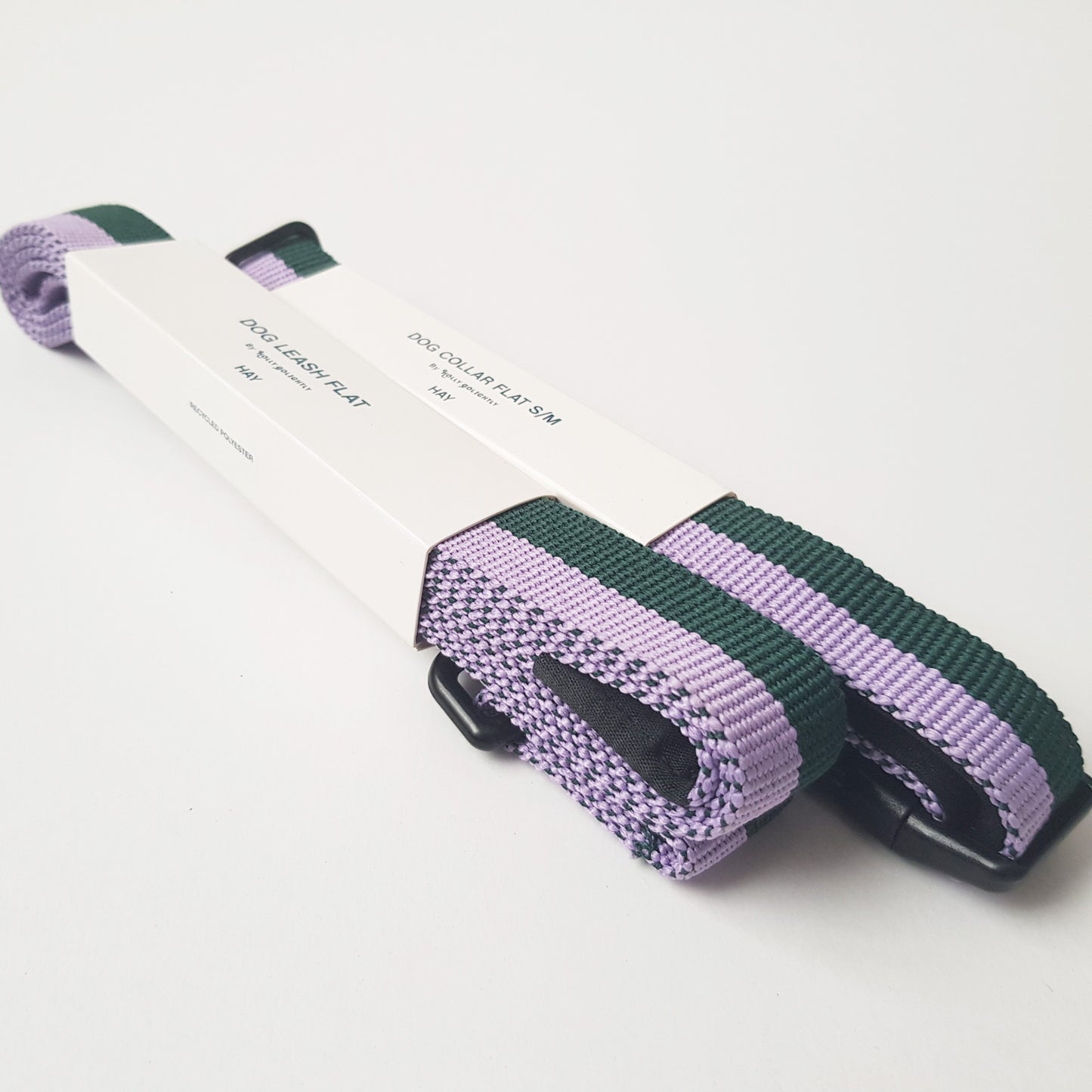 Set zgarda S/M & lesa animale companie verde - lavanda, HAY