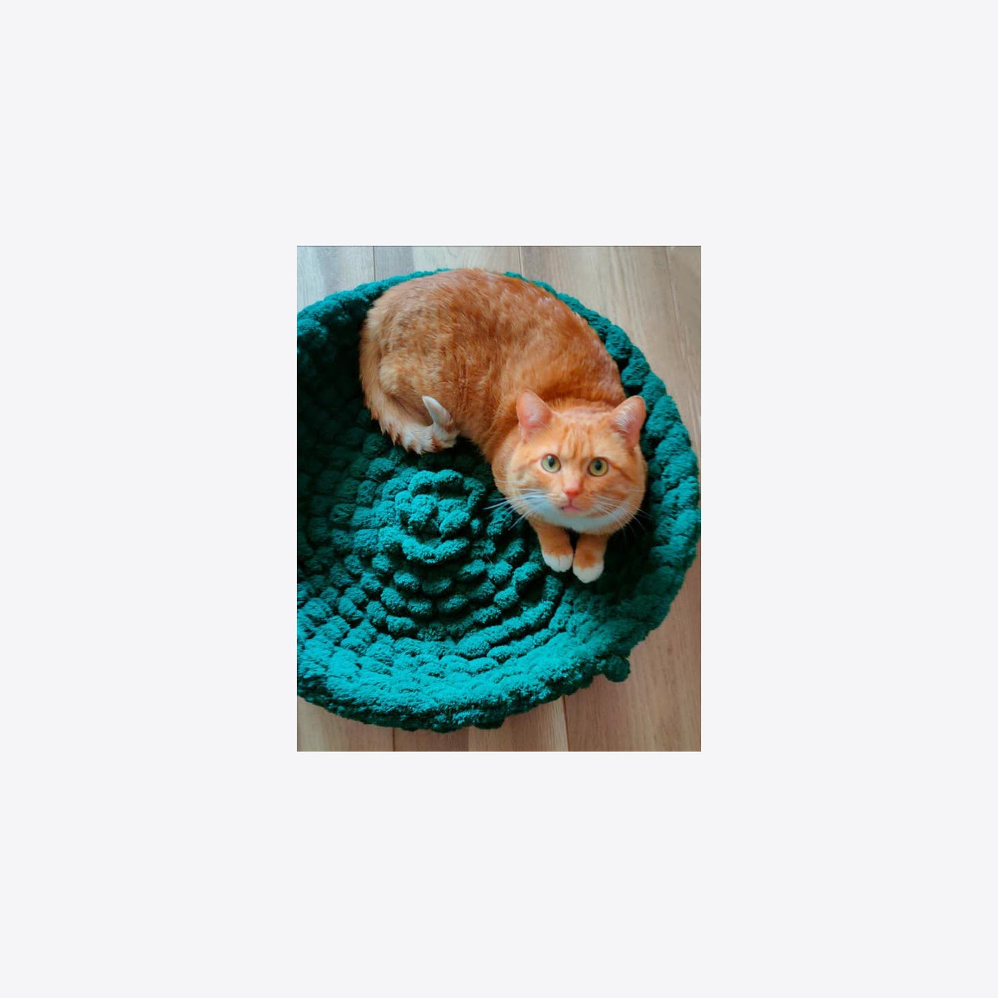 Cosulet animale de companie, verde inchis, 50 cm, Blanosic (lucrat manual)