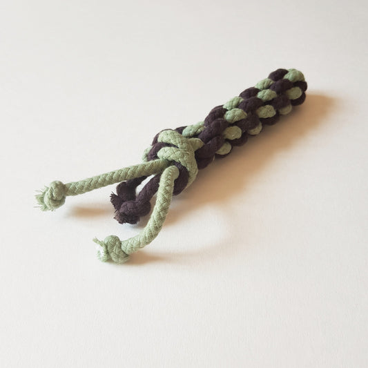 Jucarie porumb pentru caini, sfoara diverse culori, 17 cm, Blanosic (lucrata manual)