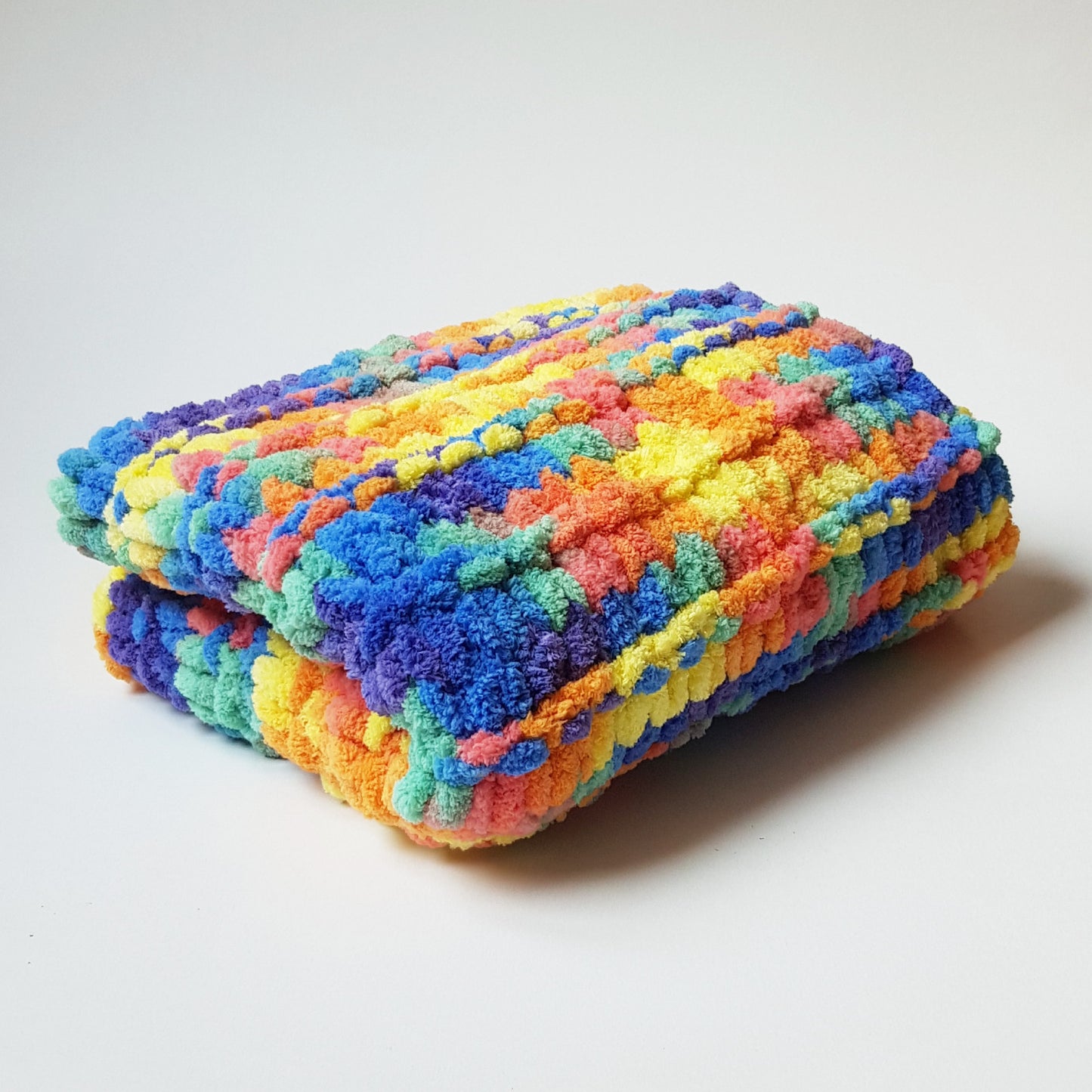 ZUF - Paturica copil, curcubeu, 60x90 cm, Blanosic (lucrata manual)