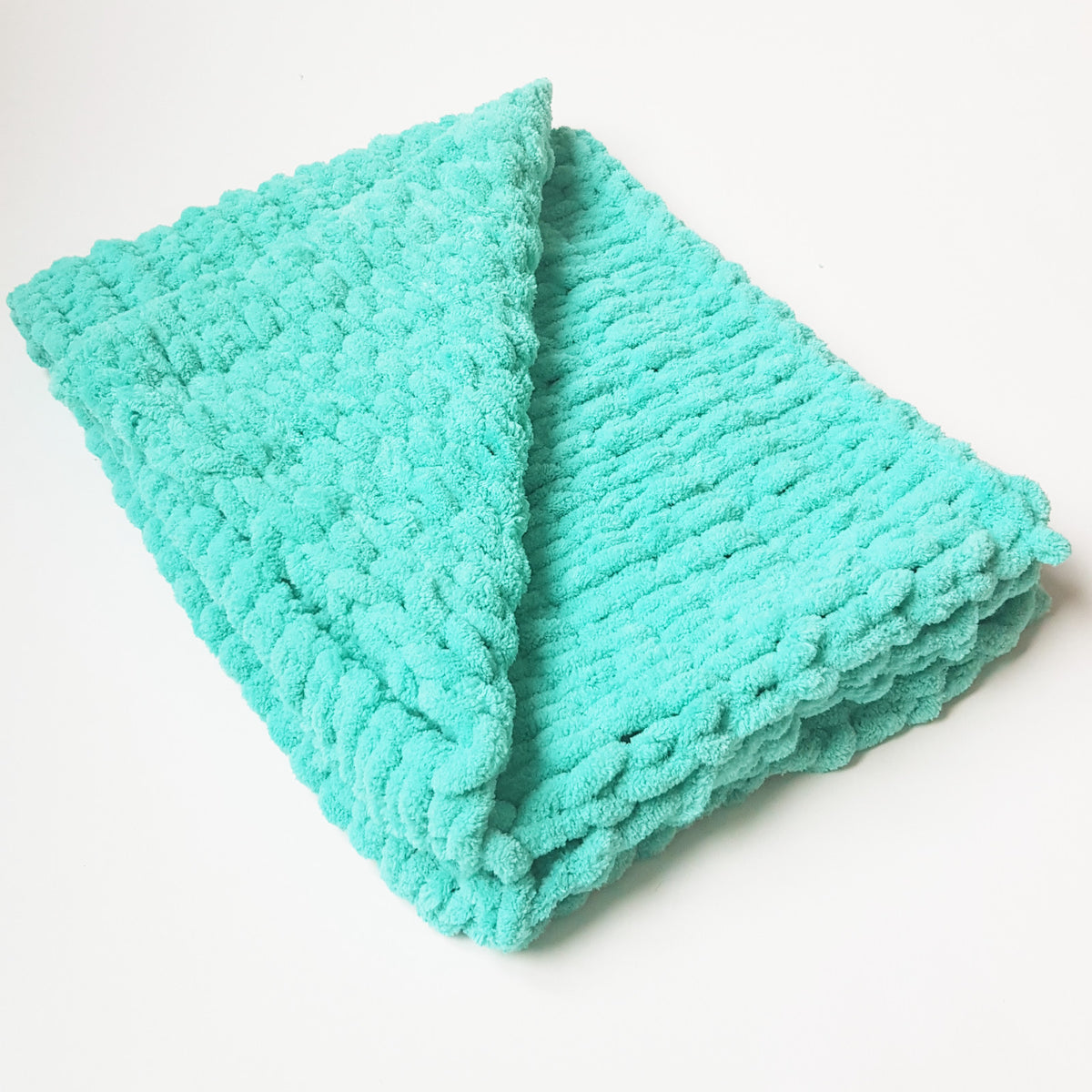 Handmade Paturica pentru caini si pisici, verde turcoaz, 80x60 cm, Blanosic